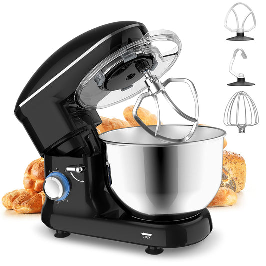 Küchenmaschine 1300,00 W 5,50 l Schüssel Mixer, vielseitigeinsetzbar, Flexiruhrer, 10 Geschwindigkeitsstufen